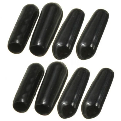 100pcs 3mm Black Rubber Aerial Antenna Caps RC Accessories End Plug Tube Cover - image 1 of 4