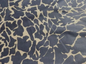lambskin leather hide Charcoal Abstract Giraffe Pattern on Cream Suede - Picture 1 of 5