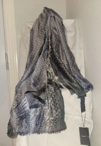Emporio Armani Damenschal Schal Logato Deko blau. Neu mit Etikett. " 541⁄3""x541⁄3"" - Bild 1 von 5