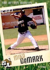 2009 San Antonio Missions Grandstand #5 Mike DeMark Greensburg Pennsylvania Card