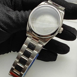 Edelstahl Oyster Stahlband Uhrengehäuse für NH36/NH35/NH38 Uhrwerk - Bild 1 von 15