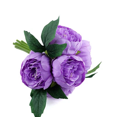 10" Silk Artificial Peony Flowers Wedding Centerpieces Arrangements Bouquets - Image 1 of 2