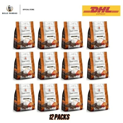 12 Packs DXN 3 in 1 Lingzhi Coffee - 20 Sachets/Pack , Smooth & Convenient + DHL