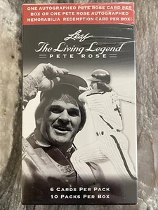 2012 Leaf The Living Legend Pete Rose sealed 10 pack blaster box with 1 auto !!! - Picture 1 of 3