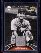 2007 Upper Deck Sweet Spot Classic Mel Ott Jersey Game Used Giants