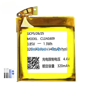 New Replacement Battery C11N1609 320mAh For Asus ZenWatch 3 WI503Q Smartwatch - Zdjęcie 1 z 4
