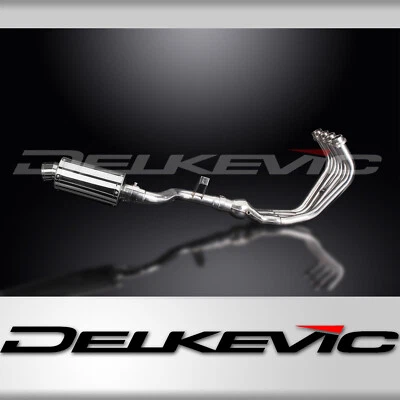 Silenciador de escape completo Yamaha FZ6R 2009-2017 4-1 9" ovalado de acero inoxidable Foto 1 de 4