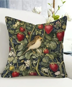 William Morris Retro Cushion Covers Decor Decretive Farmhouse Cottage Floral - Picture 1 of 8