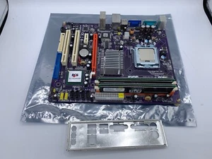 ECS G31T-M  REV. 1.0 15-V39-011000 MOTHERBOARD with pentium D 925 SL9KA - Picture 1 of 5