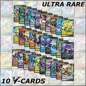 10 UNIQUE Pokemon V Cards ULTRA RARE Full Art Holo Mystery Gift Set English NM - Picture 1 of 1