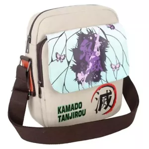 Demon Slayer Kochou Shinobu Anime Students Backpack Satchel Bag Laptop Bag Gift - Picture 1 of 6