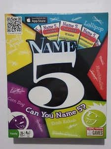 "Name 5"  Can You Name 5? Endless Games Family Board Game for Ages 12+ -NEW-  - Picture 1 of 7