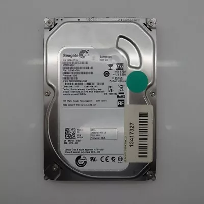 Dell 9CF26 Seagate Barracuda 500GB 7.2K SATA 6Gbps 3.5" Hard Drive ST500DM002 - Image 1 of 2