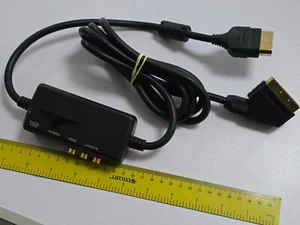 MICROSOFT XBOX ORIGINAL SCART TV CABLE AV OUT CONNECTOR PORT LEAD ADAPTER S-VID - Picture 1 of 4