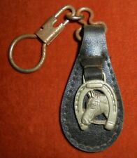 Porte-clés Key ring LE SALON DE LA SELLERIE 13005 Marseille tête et fer à cheval