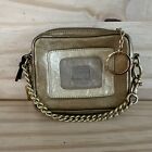 COACH Factory Small Change Purse w/Gold chain