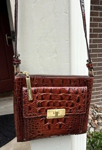 Brahmin Crossbody Pecan Melbourne Bag - Picture 1 of 10
