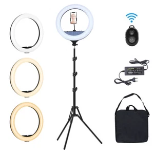 18" LED Ringlicht Ringleuchte mit Stativ 3 Modi für Tiktok YouTube Fotografie - Bild 1 von 10