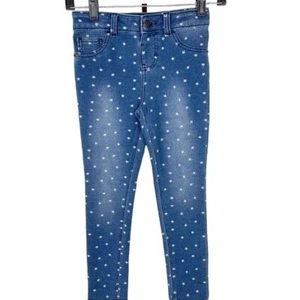 Cat & Jack Blue Allover Star Pattern Super Stretch Jeggings Size 6/6x - Picture 1 of 6