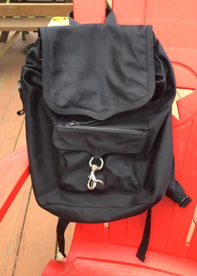 Rebecca Minkoff Mujer Julian Mochila de Nylon Negro Cartera de Viaje Bolso de Viaje Foto 1 de 4