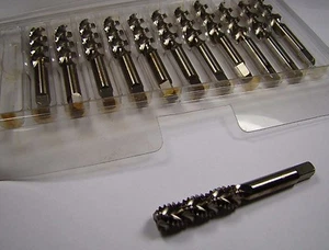 UCT Bottoming Spiral Flute Taps 7/16-14 GH-3 3FL HSG 45° UNC (12 Pcs) - Picture 1 of 2
