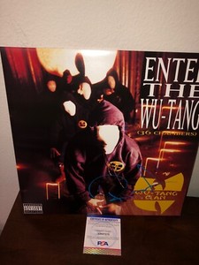 RZA Wu Tang Clan Enter the 36 Chambers Signed Autographed Vinyl Record LP PSA E1