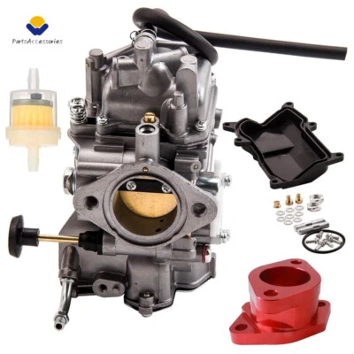 Carburador 4x4 nuevo para Yamaha Wolverine 350 YFM350FX + colector de admisión rojo 1995 Foto 1 de 4