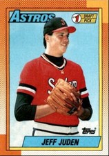 1990 Topps Baseball Cards Jeff Juden Rookie Houston Astros #164