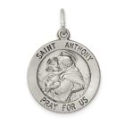Million Charms Sterling Silver Antiqued Saint Anthony Medal