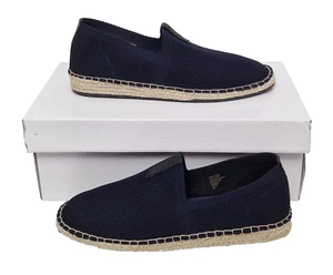 Alpargata tejida azul marino sin cordones Bahama para hombre KURT GEIGER London EU 40 UK 6 RRP £119 - Imagen 1 de 8