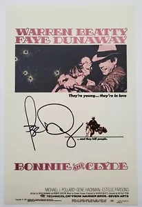 Faye Dunaway Signed Bonnie And Clyde 8x12 Poster Warren Beatty LEGEND RAD - Picture 1 of 1