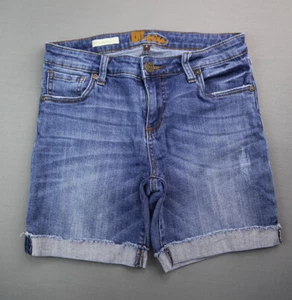 Women's Kut From The Kloth Jean Katy Boyfriend Short Cuffed Size 2 Zipper Fly  - Picture 1 of 8