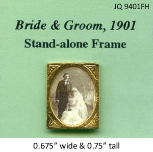 1:12th scale Dollhouse Miniatures - 1901 Bride and Groom picture - Picture 1 of 1