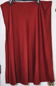 J Crew Damen rot Satin elastische Taille Maxirock Größe 2X - Bild 1 von 3