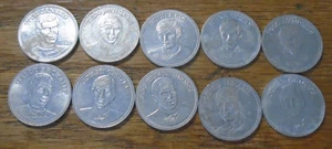 Lot of 10 Vintage Shell Football Top 20 1970 Collector Tokens Cruyff Jansen Werry - Bild 1 von 13