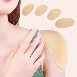 2 Pairs Shoulder Pads Removable Self Adhesive Non Slip Shoulder Pads Skin Co WTD - Picture 1 of 22