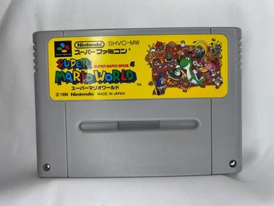 Nintendo Super Famicom Super Mario World 1990 SNES SFC Tested Work Japan JP ③ - Image 1 of 4