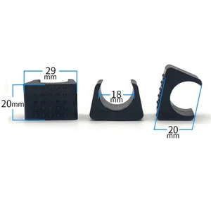 10Pcs Office Chair Feet Tube Wrap Pads 20x29x18mm for Chair Leg Dia Non-Slip - Picture 1 of 9