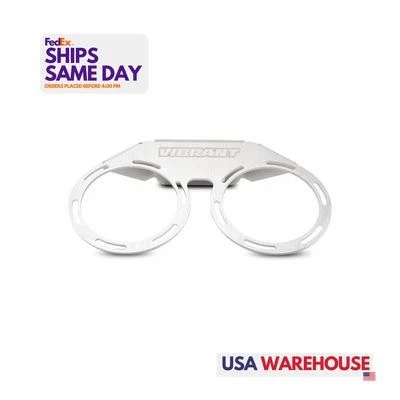 Vibrant 12779, One Natural Aluminum Catch Can Dual Can Mount Bracket Performance - Image 1 of 4