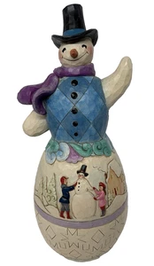 Jim Shore Snowman With Winter Scene Christmas Statue Figurine 19" Tall 2016 - Picture 1 of 3