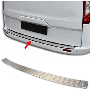 Per FORD TRANSIT CUSTOM 2012-2022 Cromato Protezione Paraurti Brillante ACCIAIO - Picture 1 of 10