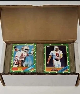 1986 Topps Football Complete Set (396) Rice Young White RC- Excellent To Mint - Picture 1 of 5