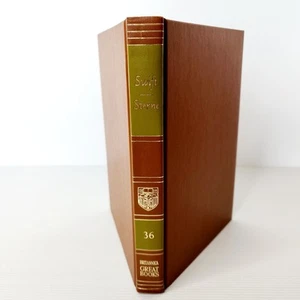 Britannica Great Books Of The Western World 36 Swift Sterne Gulliver's Travels  - Picture 1 of 14