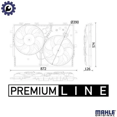 FAN ENGINE COOLING CFF 551 000P FORFAN ENGINE COOLING CFF 551 000P FOR CHRYSLER  - Image 1 of 4