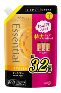Große Kapazität Essential feuchtes und kohäsives Shampoo zum Nachfüllen 1080ml Japan - Bild 1 von 8