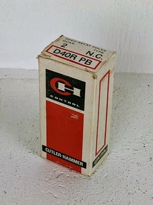 Cutler Hammer Reed Relays D40R-PB Type N.C. Eaton, Pack of 2, New in Box - Image 1 of 4
