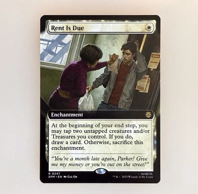 Magic the Gathering: Rent Is Due (Extended Art) Marvel's Spider-Man Reg NM - Image 1 of 2