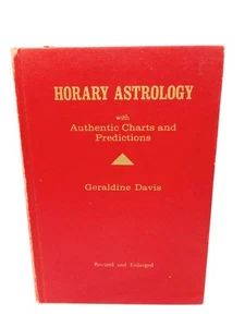 Horary Astrology: Geraldine Davis Vintage Hardcover 1970 Special Edition Charts - Imagen 1 de 5