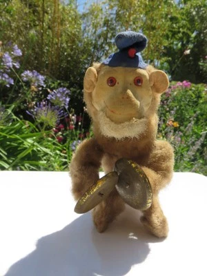 SINGE -CIMBALE-AUTOMATE-JOUET  MECANIQUE-JOUET ANCIEN -MUSICIEN-AVEC CLE- P - Photo 1/4