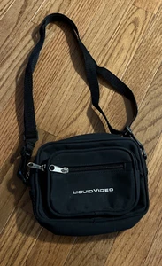 Liquid Video Black Camera Bag Video Game Bag Fanny Pack Adjustable Strap - Picture 1 of 5